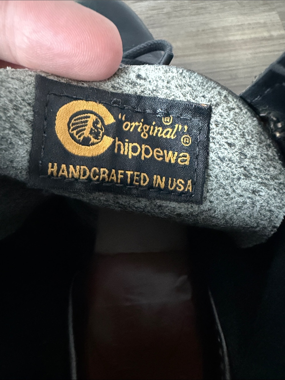 Chippewa Original Service Boots Mens 9 D Black Leather Vibram USA Made Heritage - Picture 7 of 10